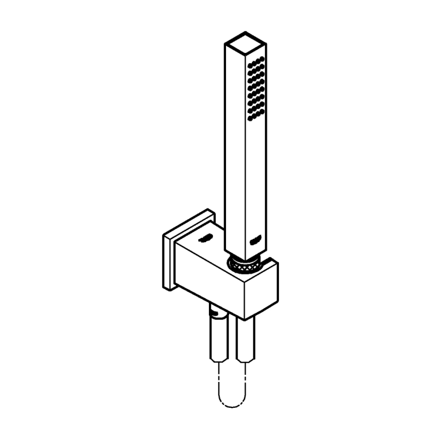 GROHE 26405000 - készlet falitartóval EUPHORIA CUBE STICK 1250 mm fényes króm