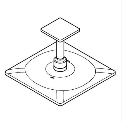 GROHE 26481000 - RAINSHOWER SMARTACTIVE 310 CUBE 310 mm fejzuhany-készlet, króm