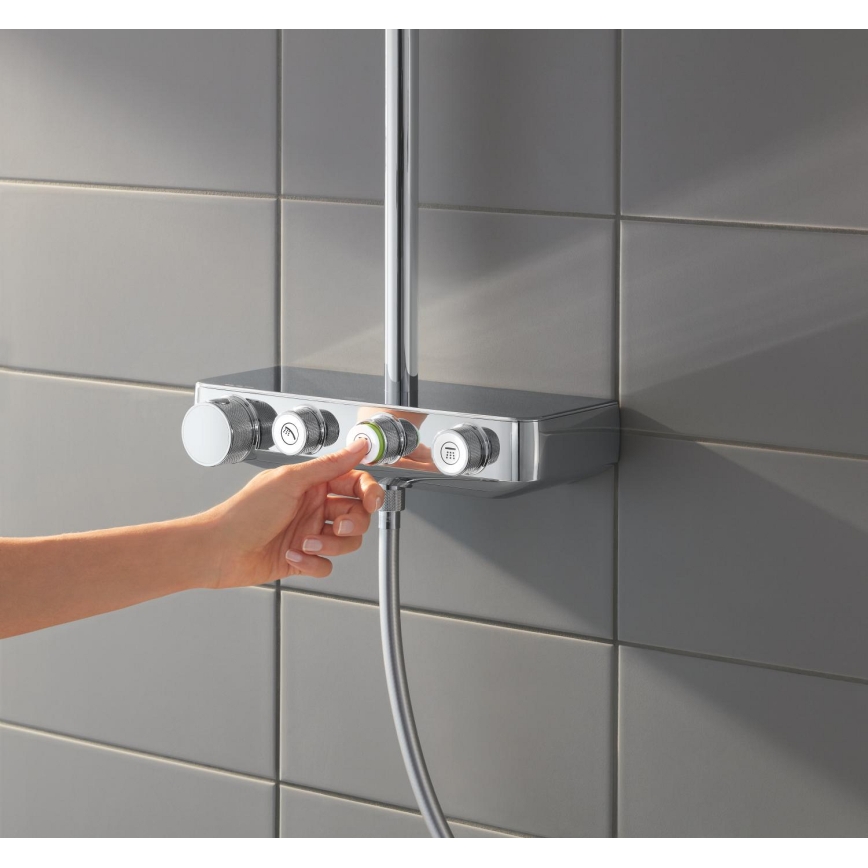 GROHE 26508000 - EUPHORIA SMARTCONTROL 310 CUBE zuhanyrendszer, magasfényű króm