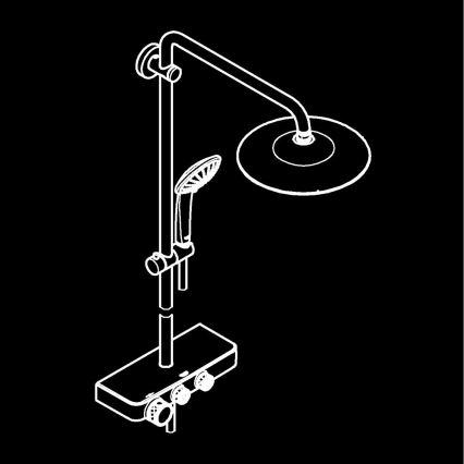 GROHE 26509000 - EUPHORIA SMARTCONTROL 260 mm zuhanyrendszer, fényes króm