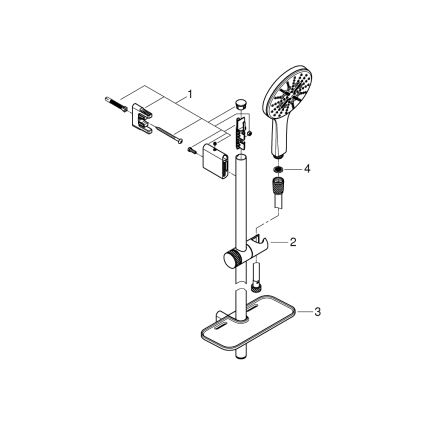 GROHE 26546000 - RAINSHOWER SMARTACTIVE 600 mm zuhanyszett, fényes króm