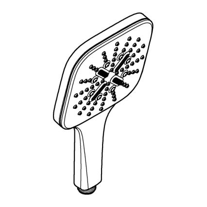 GROHE 26550000 - Kézi zuhany RAINSHOWER SMARTACTIVE 130 CUBE, fényes króm