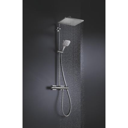 GROHE 26550000 - Kézi zuhany RAINSHOWER SMARTACTIVE 130 CUBE, fényes króm