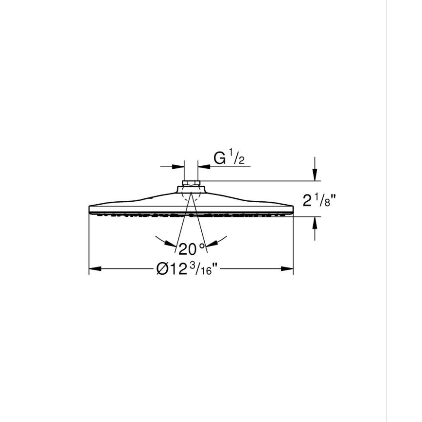 GROHE 26562000 - RAINSHOWER MONO 310 mm zuhanyfej, fényes króm