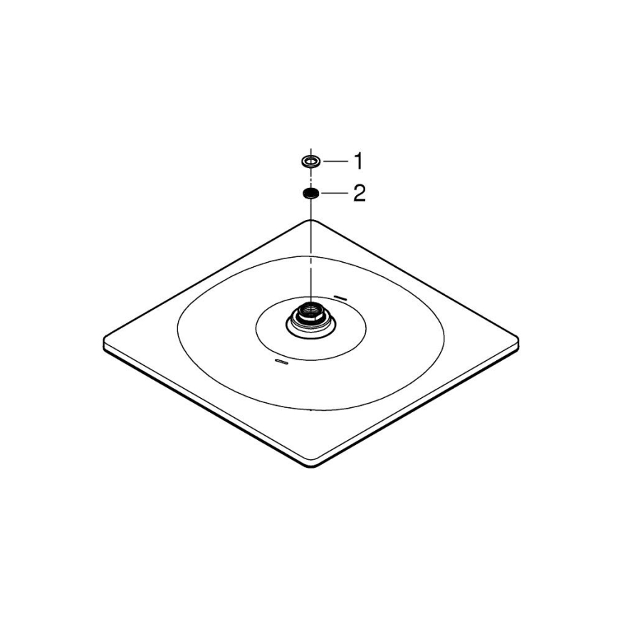 GROHE 26568000 - RAINSHOWER MONO 310 CUBE zuhanyfej 310 × 310 mm króm