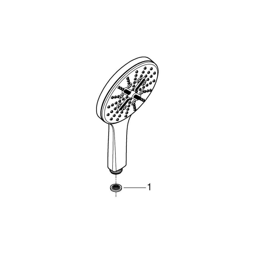 GROHE 26574DC0 - RAINSHOWER SMARTACTIVE 130 mm kézi zuhany, rozsdamentes acél