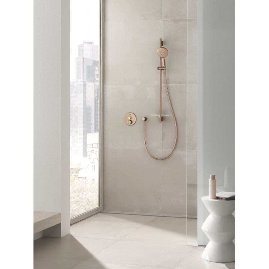 GROHE 26574DL0 - Kézi zuhany RAINSHOWER SMARTACTIVE 130 mm szálcsiszolt réz
