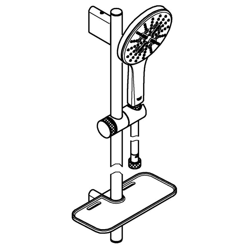 GROHE 26579LS0 - RAINSHOWER SMARTACTIVE 130 zuhanyszett, 900 mm, fényes króm
