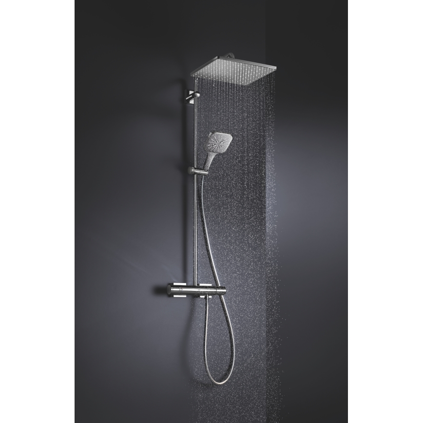 GROHE 26582000 - Kézi zuhany RAINSHOWER SMARTACTIVE 130 CUBE, fényes króm