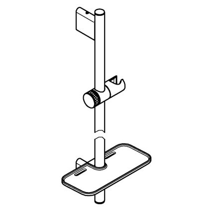 GROHE 26599000 - VITALIO SMARTACTIVE 600 mm fényes króm zuhanyrúd