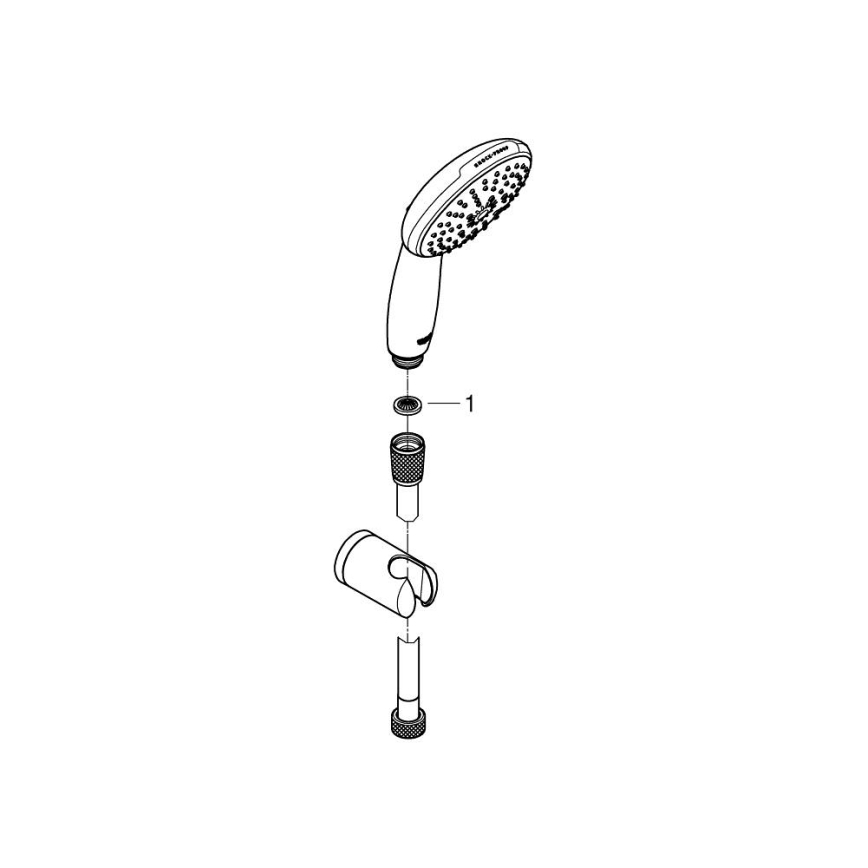 GROHE 26769001 - VITALIO START 110 zuhanyszett, 1750 mm, fényes króm