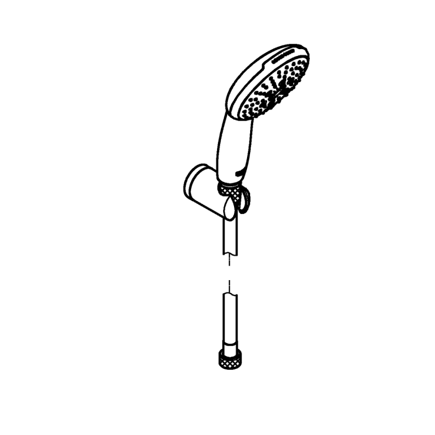 GROHE 26769001 - VITALIO START 110 zuhanyszett, 1750 mm, fényes króm