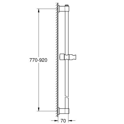 GROHE 26961001 - VITALIO UNIVERSAL zuhanyrúd 900 mm, fényes króm