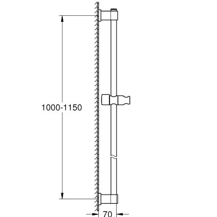 GROHE 26970001 - VITALIO UNIVERSAL 1150 mm zuhanyrúd fényes króm