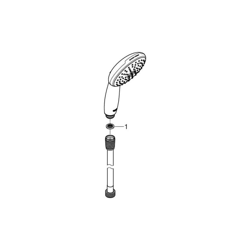 GROHE 26972001 - VITALIO START 110 kézi zuhany O 110 mm fényes króm