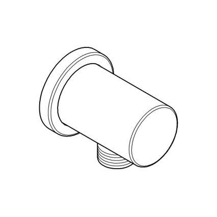 GROHE 27057DL0 - RAINSHOWER falra szerelhető könyök DN 15, szálcsiszolt rézszínű