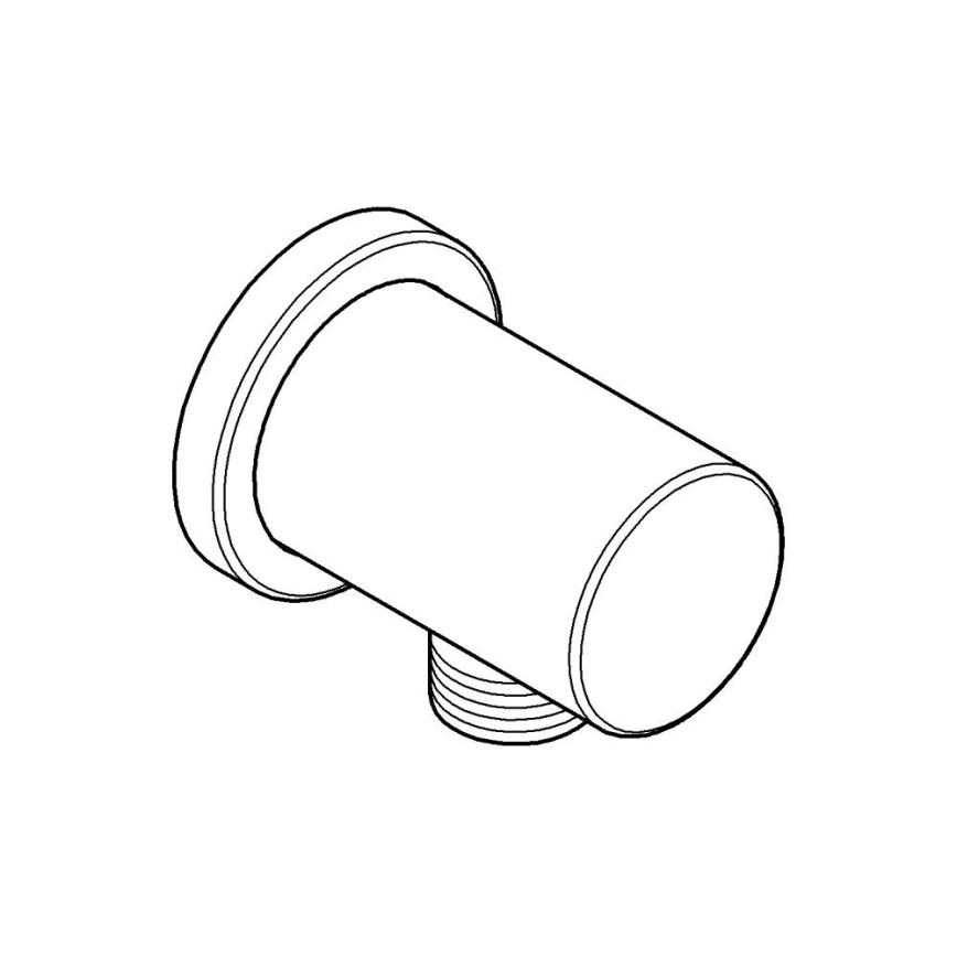 GROHE 27057GN0 - RAINSHOWER falikönyök DN 15, szálcsiszolt arany