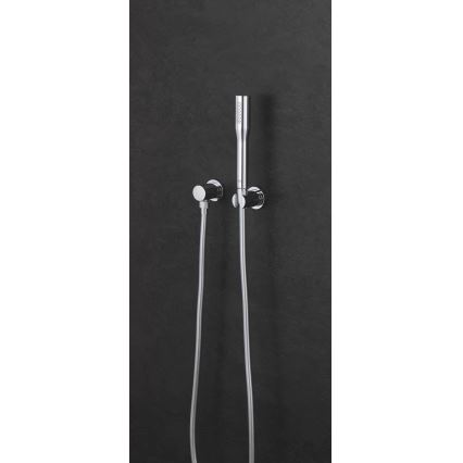 GROHE 27074000 - RAINSHOWER falra szerelhető zuhanytartó, kerek rozettával, fényes króm