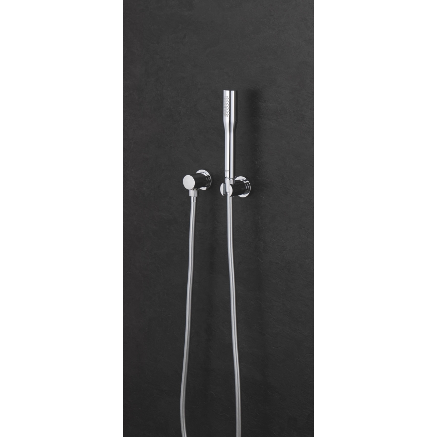 GROHE 27074000 - RAINSHOWER falra szerelhető zuhanytartó, kerek rozettával, fényes króm