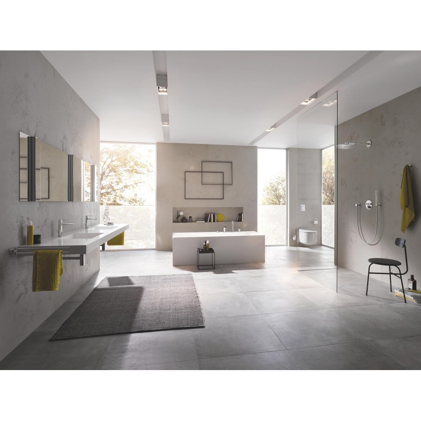 GROHE 27074000 - RAINSHOWER falra szerelhető zuhanytartó, kerek rozettával, fényes króm