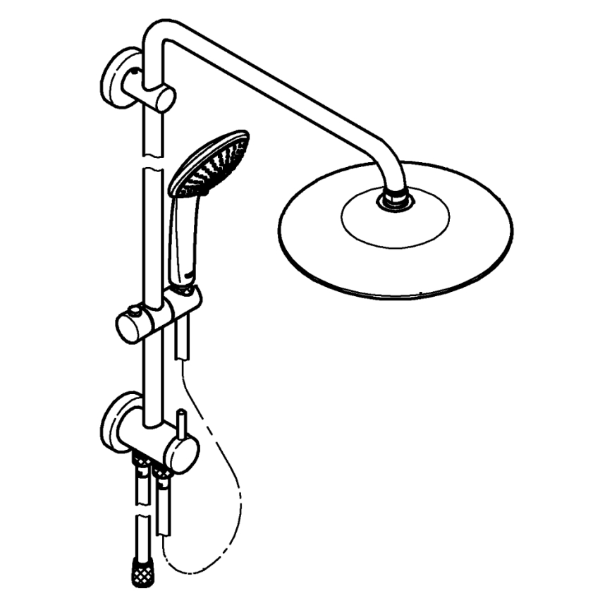 GROHE 27421002 - Zuhanyrendszer EUPHORIA 260 fényes króm