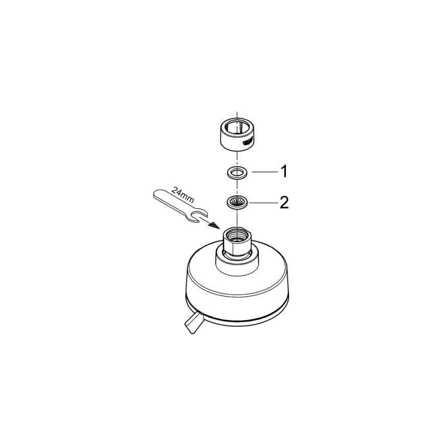 GROHE 27591001 - Zuhanyfej TEMPESTA COSMOPOLITAN 100 100 mm fényes króm
