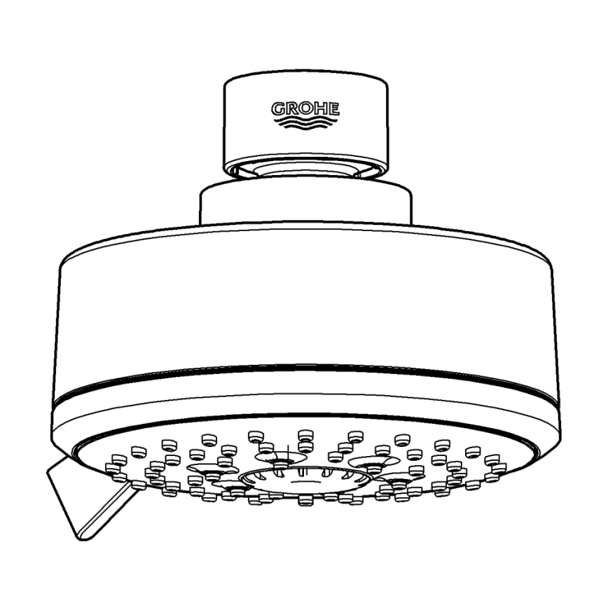 GROHE 27591001 - Zuhanyfej TEMPESTA COSMOPOLITAN 100 100 mm fényes króm