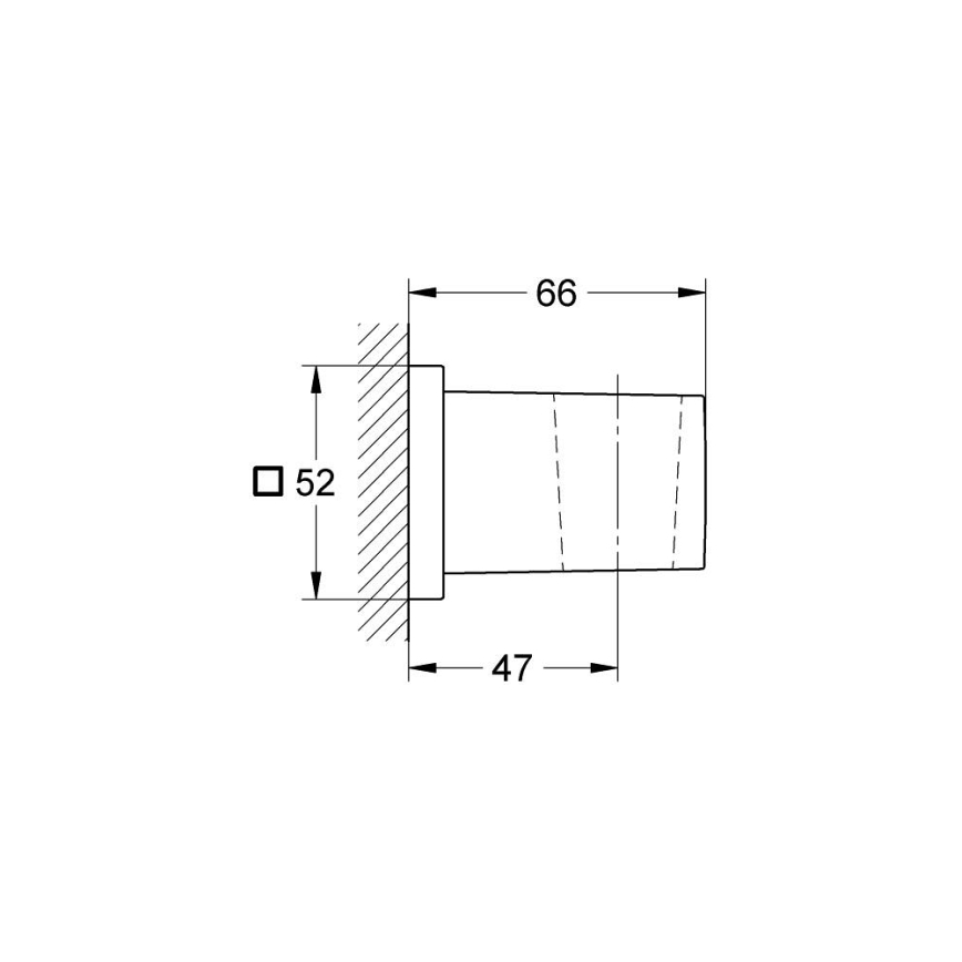 GROHE 27693000 - EUPHORIA CUBE fali zuhanytartó, fényes króm
