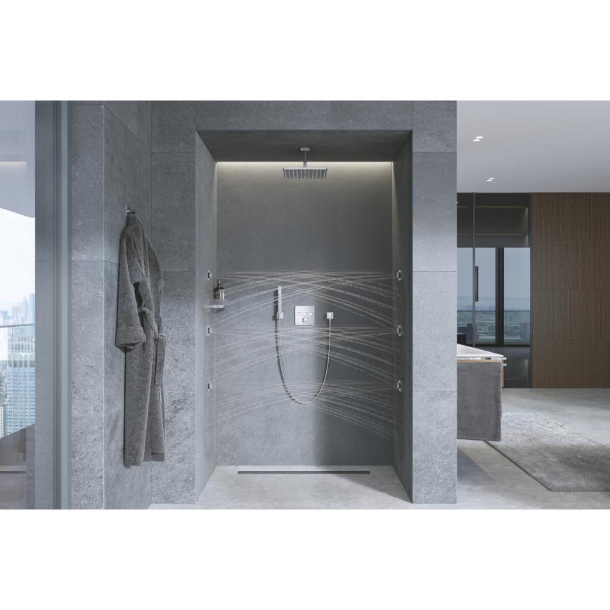 GROHE 27693000 - EUPHORIA CUBE fali zuhanytartó, fényes króm