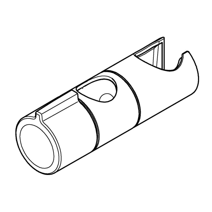 GROHE 27723001 - VITALIO UNIVERSAL vezetőelem 22 mm átmérőjű zuhanyrúdhoz, króm