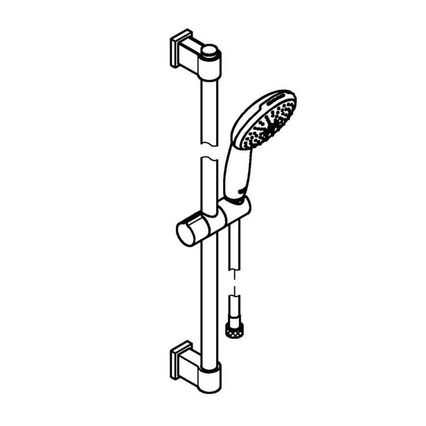 GROHE 2794810E - VITALIO START 110 zuhanyszett, 600 mm, fényes króm