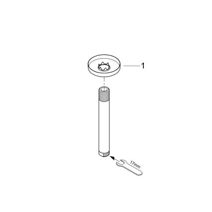 GROHE 28724000 - RAINSHOWER 142 mm zuhanykar, fényes króm