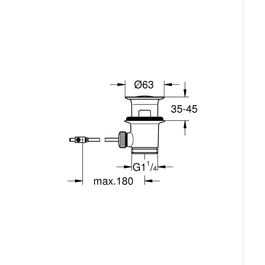 GROHE 28910000 - Lefolyó garnitúra 1 14” fényes króm
