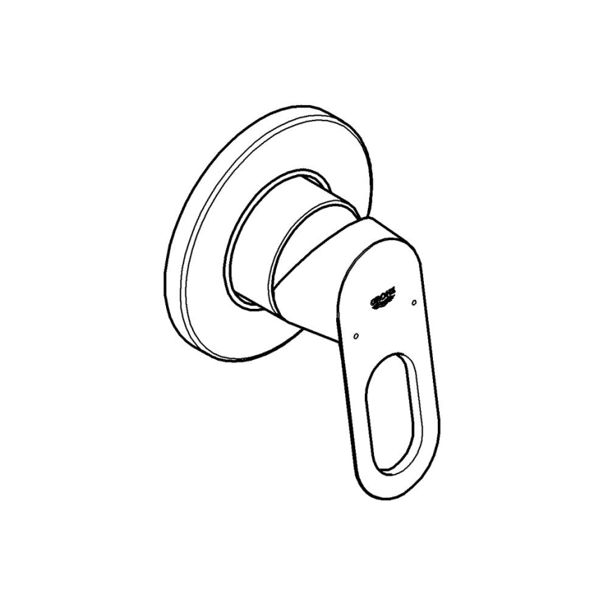 GROHE 29042000 - BAULOOP zuhanycsaptelep, fényes króm