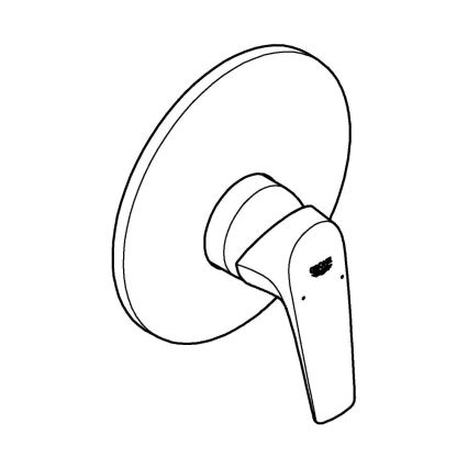 GROHE 29116000 - Zuhanycsaptelep START FLOW fényes króm