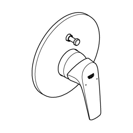 GROHE 29117000 - LINEARE kádcsaptelep, fényes króm