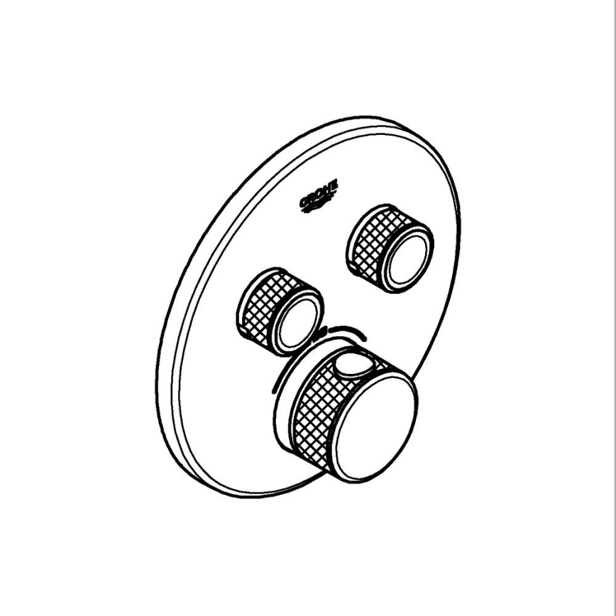 GROHE 29119AL0 - GROHTHERM SMARTCONTROL termosztát grafit