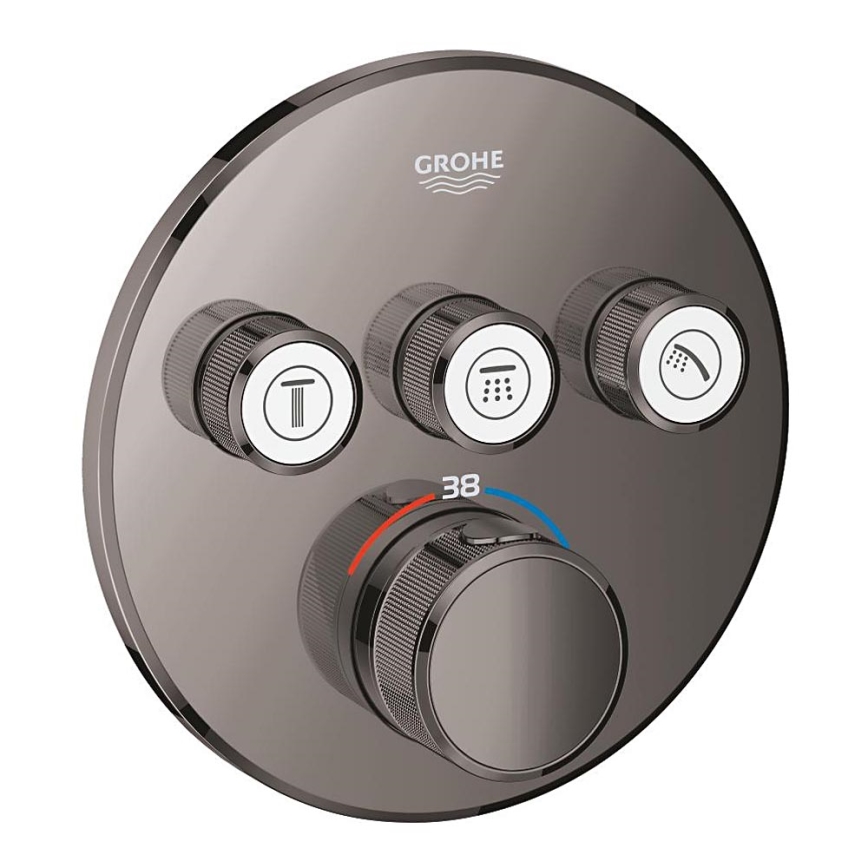 GROHE 29121A00 - Termosztátos falba süllyeszthető zuhanycsaptelep GROHTHERM SMARTCONTROL, grafit