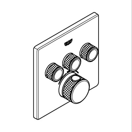 GROHE 29126000 - GROHTHERM SMARTCONTROL termosztátos csaptelep, fényes króm