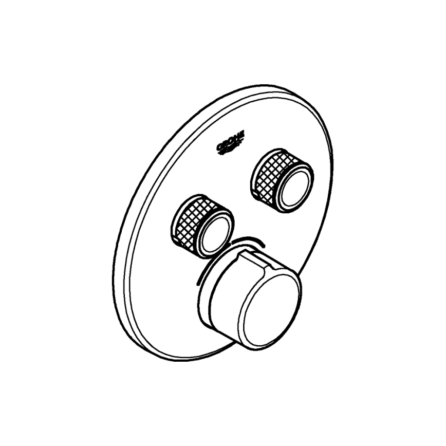 GROHE 29145000 - SMARTCONTROL beépített csaptelep takarólemeze, fényes króm