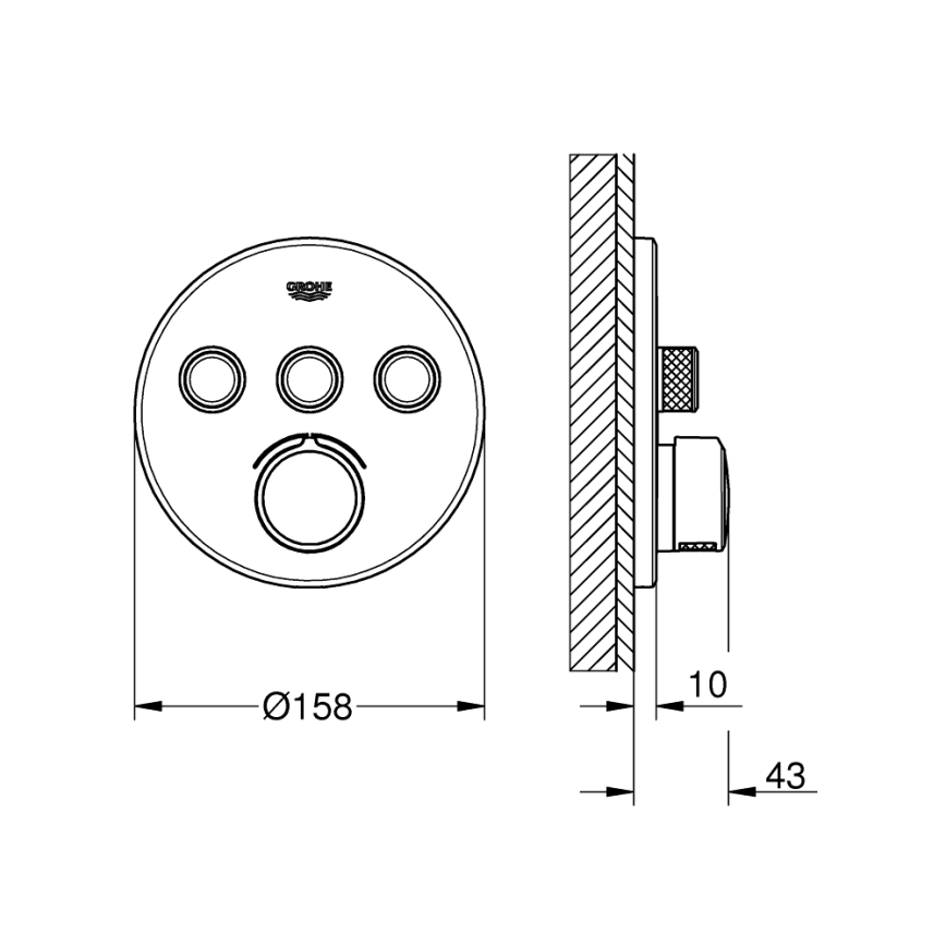 GROHE 29146000 - SMARTCONTROL csaptelep, fényes króm