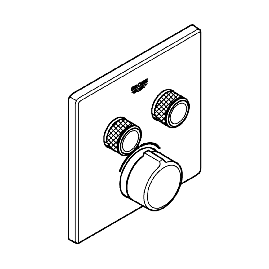 GROHE 29148000 - Falba süllyesztett csaptelep takarólemez SMARTCONTROL, fényes króm