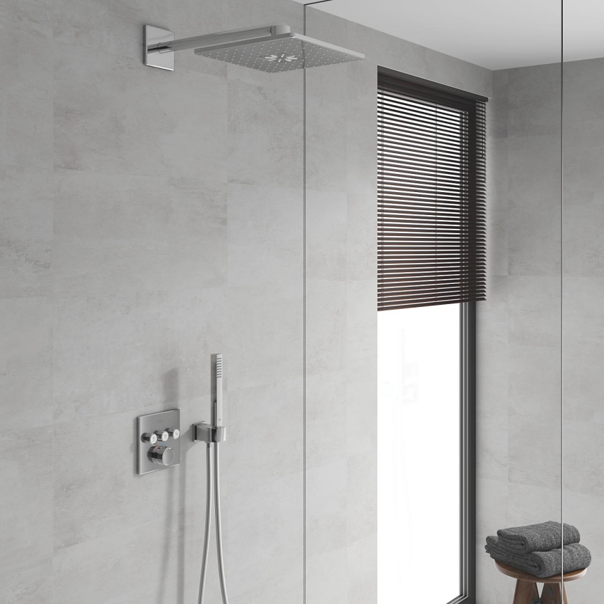 GROHE 29149000 - SMARTCONTROL falba süllyesztett csaptelep takarólap 158 × 158 mm króm