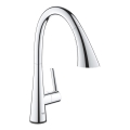 GROHE 30219002 - Elektronikus mosogató csaptelep ZEDRA TOUCH, fényes króm