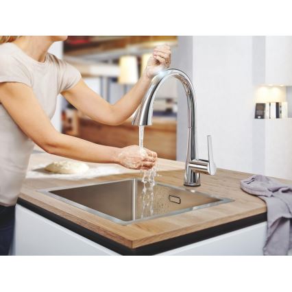 GROHE 30219002 - ZEDRA TOUCH elektronikus konyhai mosogató csaptelep, fényes króm