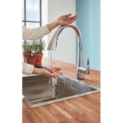 GROHE 30219002 - ZEDRA TOUCH elektronikus konyhai mosogató csaptelep, fényes króm