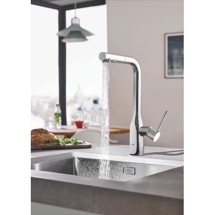 GROHE 30270000 - ESSENCE 348 mm-es mosogató csaptelep, fényes króm