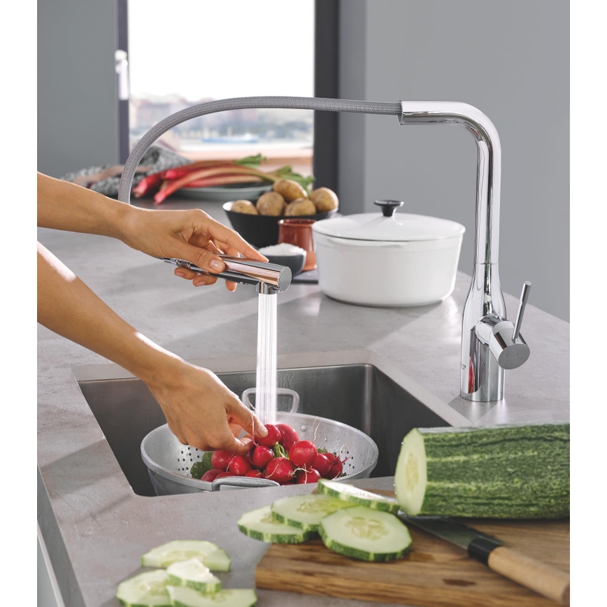 GROHE 30270000 - ESSENCE 348 mm-es mosogató csaptelep, fényes króm