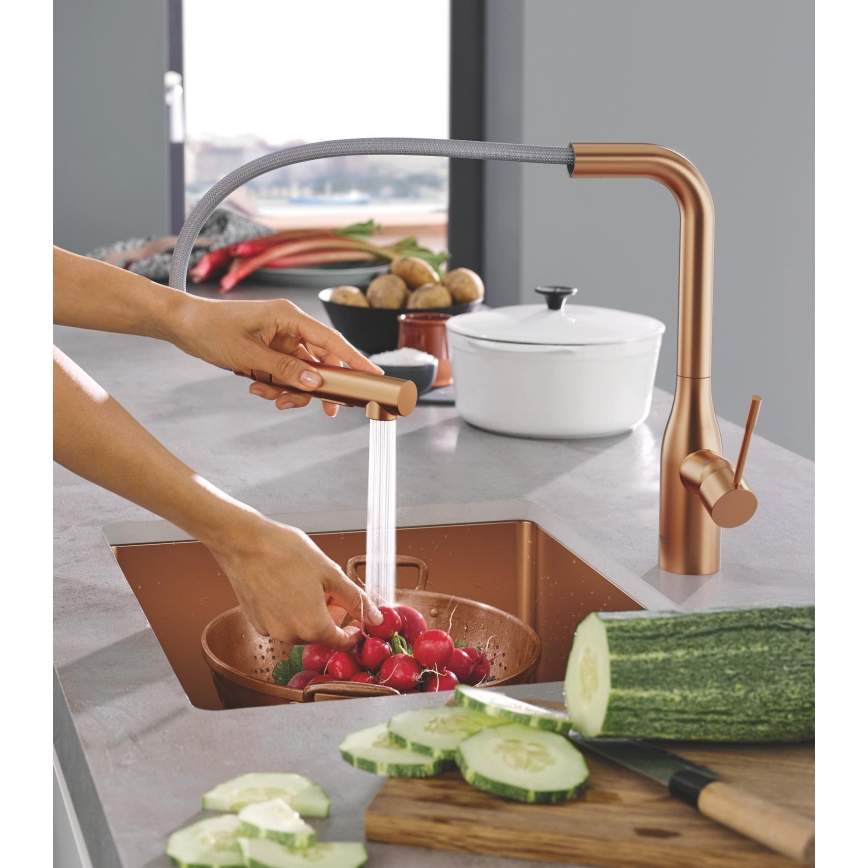 GROHE 30270DL0 - ESSENCE bronz mosogatócsaptelep