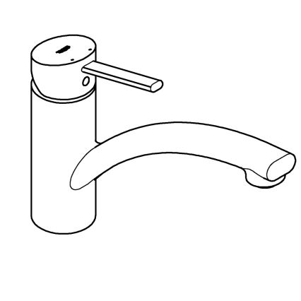 GROHE 30358000 - SWIFT 227 mm mosogatócsaptelep, fényes króm